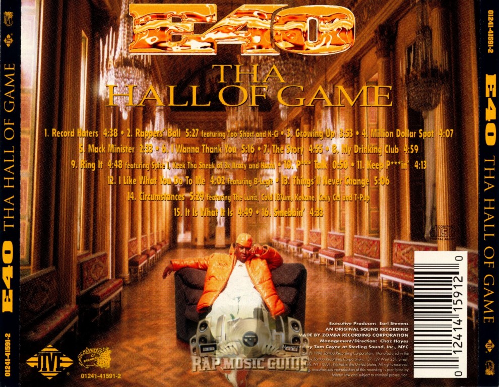 E-40 - Tha Hall Of Game: CD | Rap Music Guide